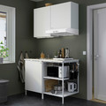 ENHET Kitchen, white, 123x63.5x222 cm