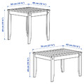 ÖRSKÄR Nest of tables, set of 2, in/outdoor dark grey