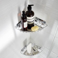 GoodHome Shower Corner Shelf Koros, chrome