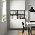 ENHET Storage combination, anthracite/white, 120x32x225 cm