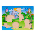 Smily Play Wooden Puzzle Zoo 18m+