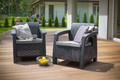 Garden Furniture Set CORFU WEEKEND, graphite