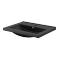 GoodHome Wash-basin Nira 60 cm, black