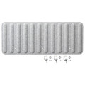 EILIF Screen for desk, grey, 120x48 cm