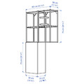 ENHET Storage combination, white/pale grey-green, 80x32x150 cm