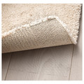 STOENSE Rug, low pile, off-white, 80x150 cm