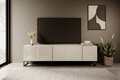 TV Cabinet Asha 200cm, cashmere/black