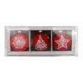 Christmas Baubles 8cm 3pcs