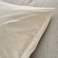 SANELA Cushion cover, light beige, 65x65 cm