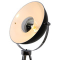 GoodHome Floor Lamp Selinda E27, chrome/black