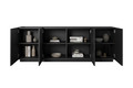 Four-door Cabinet Asha 200cm, matt black