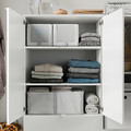 VIHALS Storage combination, white, 245x47x140 cm