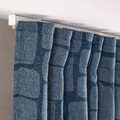 LÖNNSTÄVMAL Block-out curtains, 1 pair, blue, 145x300 cm