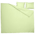 PILTANDVINGE Duvet cover and 2 pillowcases, light green, 200x200/50x60 cm