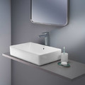 GoodHome Bathroom Countertop Perma 60 x 45 cm, grey