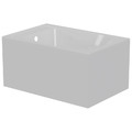 GoodHome Bathtub Cavaly 105 x 70 cm, white