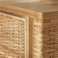 FRYKSÅS Cabinet, rattan, 81x124 cm