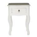 Nightstand Bedside Table Victoria, white