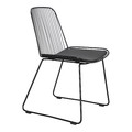 Chair with Seat Pad Dill, black