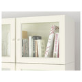 BILLY / OXBERG Bookcase, white, glass, 200x30x237 cm