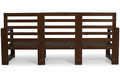 Garden Furniture Set Malta for 5 persons, dark brown/grey