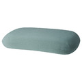 TÖCKENFLY Pillowcase for ergonomic pillow, green-grey, 29x43 cm