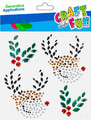 Christmas Decorative Applications Stickers Reindeer