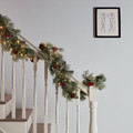 Christmas Garland with LED Fairview 182 cm, battery-operated