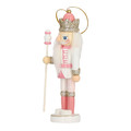 Christmas Tree Decoration Nutcracker 12cm Set of 2pcs, pink