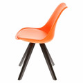 Dining Chair Norden Star Square, black/orange