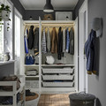 PAX / GULLABERG Wardrobe combination, white/white, 150x60x201 cm