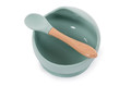 Bo Jungle B-Suction Bowl Silicone & Spoon Blue 6m+