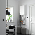 ENHET Wall storage combination, anthracite, white, 40x15x150 cm