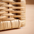 TOLKNING Basket, handmade rattan, 50x43x19 cm