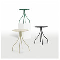 TÅNEBRO Side table, light grey-beige, 46 cm