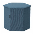 KJUGE Pouffe with storage, Knisa medium blue