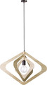 Pendant Lamp Glam Romb 1 x 60W E27, oak