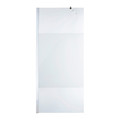 Cooke & Lewis Shower Walk-in Panel Onega 90cm, chrome/pattern