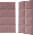 Upholstered Wall Panel Stegu Mollis Square 30 x 30 cm, dirty pink