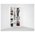 PAX Corner wardrobe, white, Flisberget light beige, 160/88x236 cm