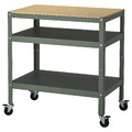 BROR Trolley, grey-green/pine plywood, 85x55 cm