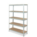 Steel Shelving Unit Stabil 120x40x180cm 5 Shelves 200kg, galvanised