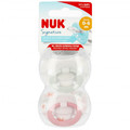 NUK Soother Pacifier Signature 2pcs 0-6m, butterfly/hearts