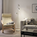 NYMÅNE Floor lamp with 3-spot, white, 160 cm