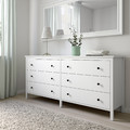 KOPPANG Chest of 6 drawers, white, 172x83 cm