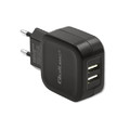 Qoltec Wall Charger EU Plug 17W | 5V | 3.4A | 2xUSB