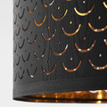 NYMÖ Lamp shade, black/brass colour, 44 cm