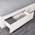 FLEKKE Day-bed frame with 2 drawers, white, 80x200 cm