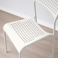 VANGSTA / ADDE Table and 6 chairs, white/white, 120/180 cm