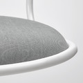 ÖRFJÄLL Swivel chair, white, Vissle light grey